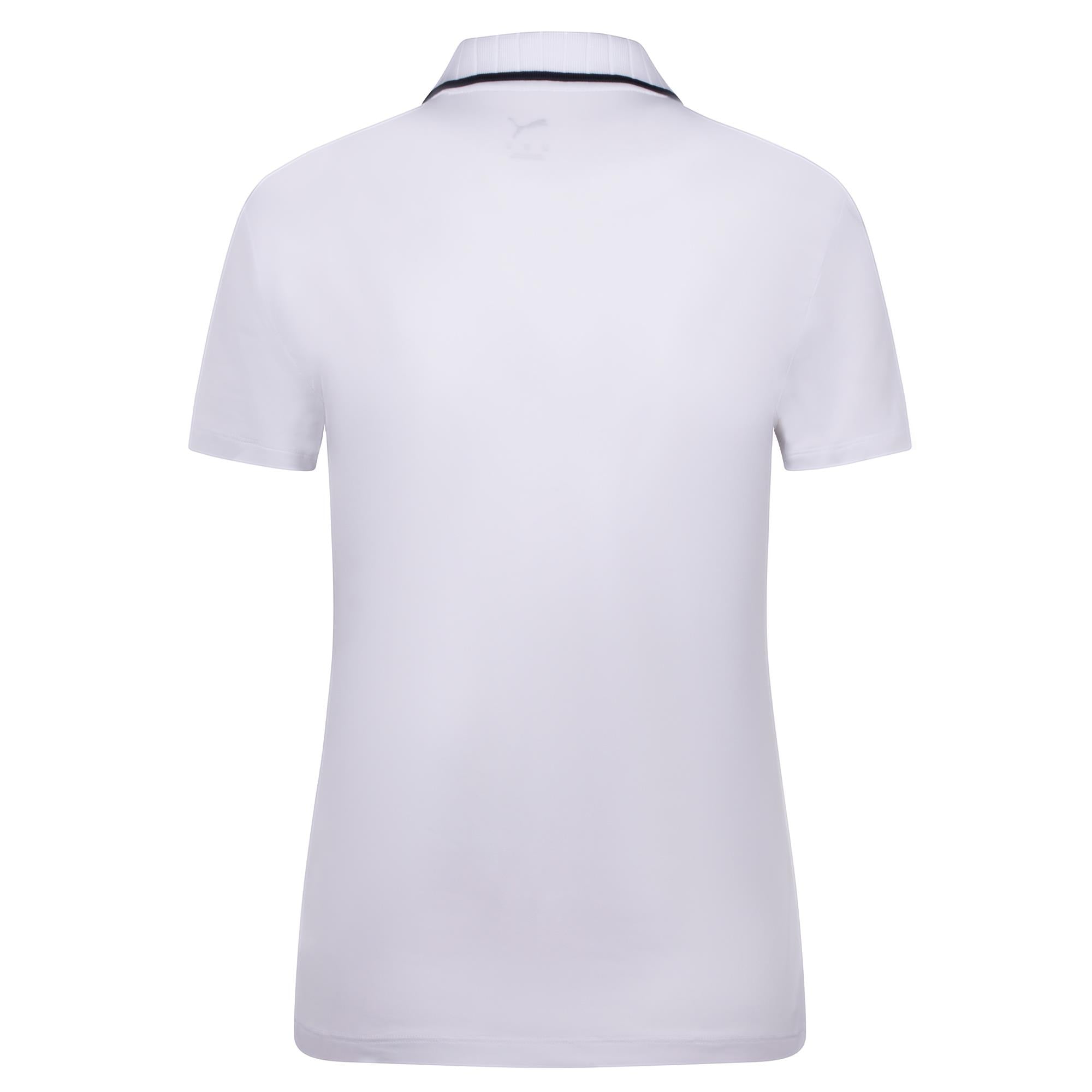 Puma Cloudspun Bridges Ladies Golf Polo Shirt White Glow